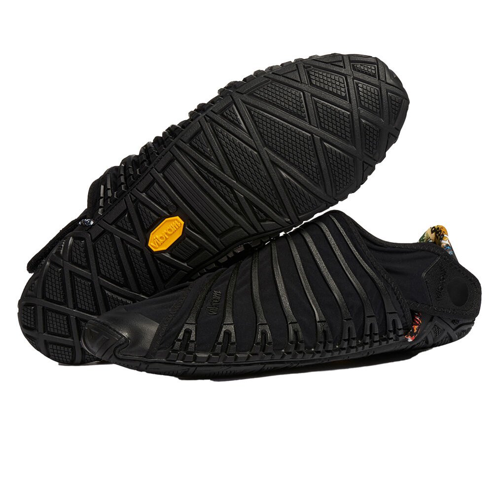 Vibram Furoshiki Mens Low - Shoes Black - LAW347082